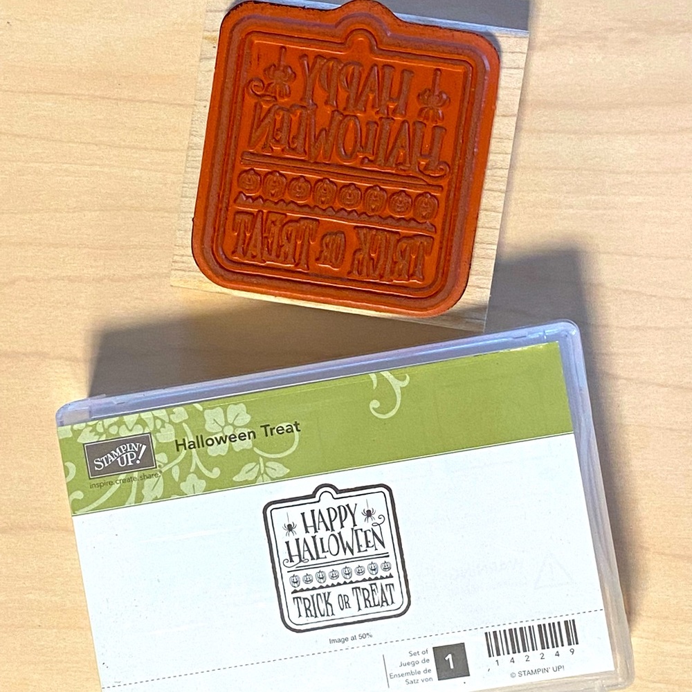Stampin Up! Halloween Treat Single Wood Mount